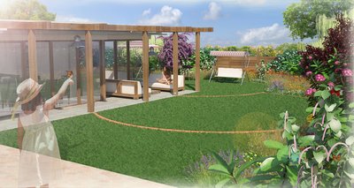 Rear Garden Church Road Design, UK